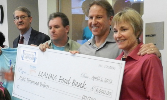 MANNA Food Bank receives donation.