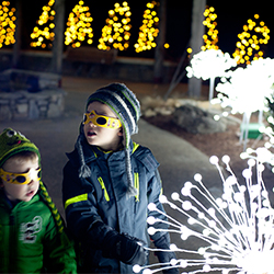 Winter Lights 3 -kids in jackets